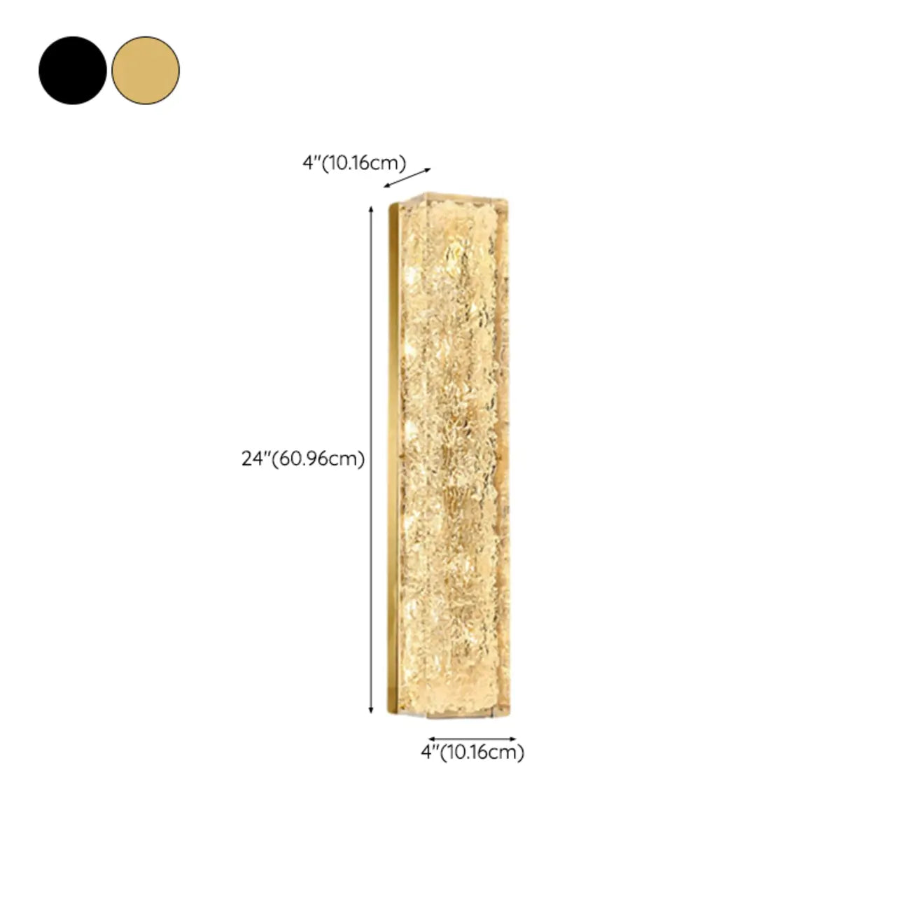 Ambient Metal 3-Color Wall Sconce with Resin Shade