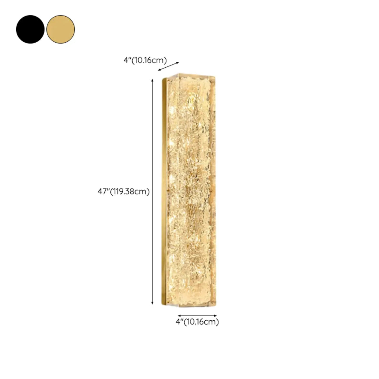 Ambient Metal 3-Color Wall Sconce with Resin Shade