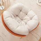Rounded Upholstered Rocking Chair Contemporary for Bedroom