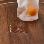 2-Tier C-Shaped Brown Wooden End Table with Storage