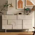 Modern White Wooden Sideboard with Multi-Drawers