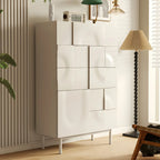 Modern White Wooden Sideboard with Multi-Drawers