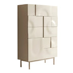 Modern White Wooden Sideboard with Multi-Drawers