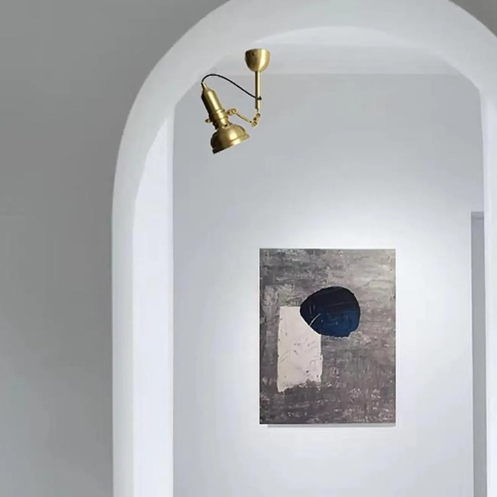 Industrial Copper Adjustable Wall Lamp for Living Room