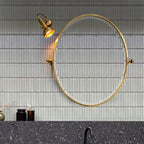 Industrial Copper Adjustable Wall Lamp for Living Room