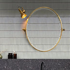 Industrial Copper Adjustable Wall Lamp for Living Room