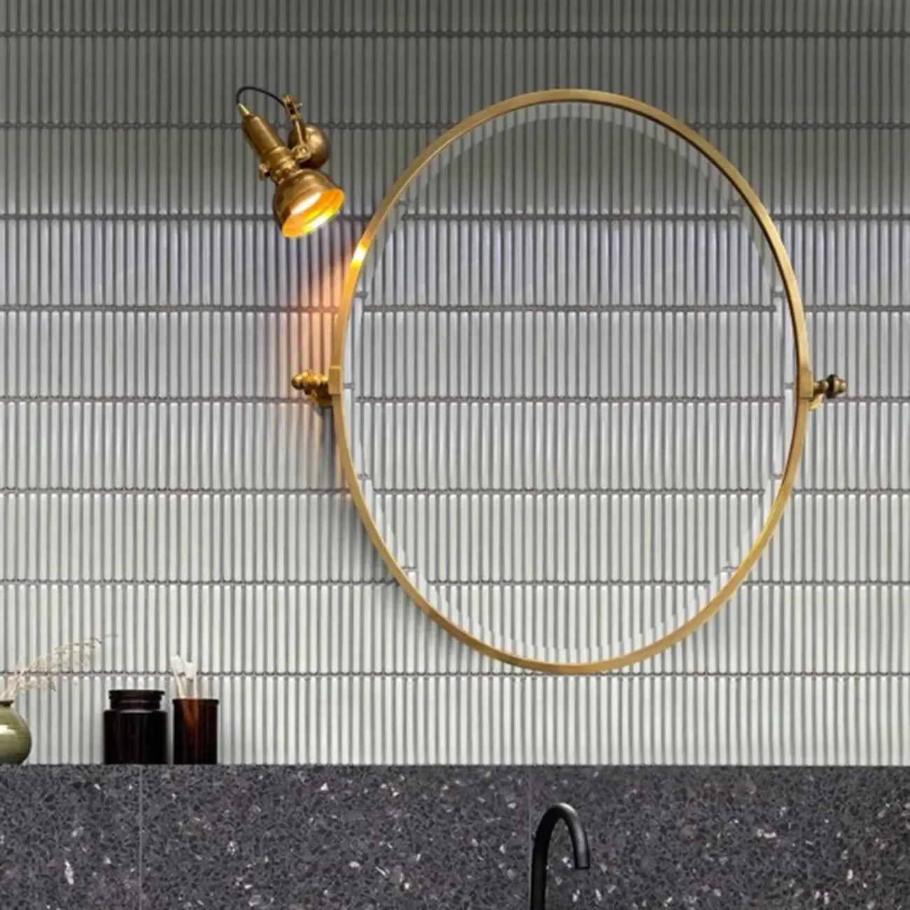 Industrial Copper Adjustable Wall Lamp for Living Room