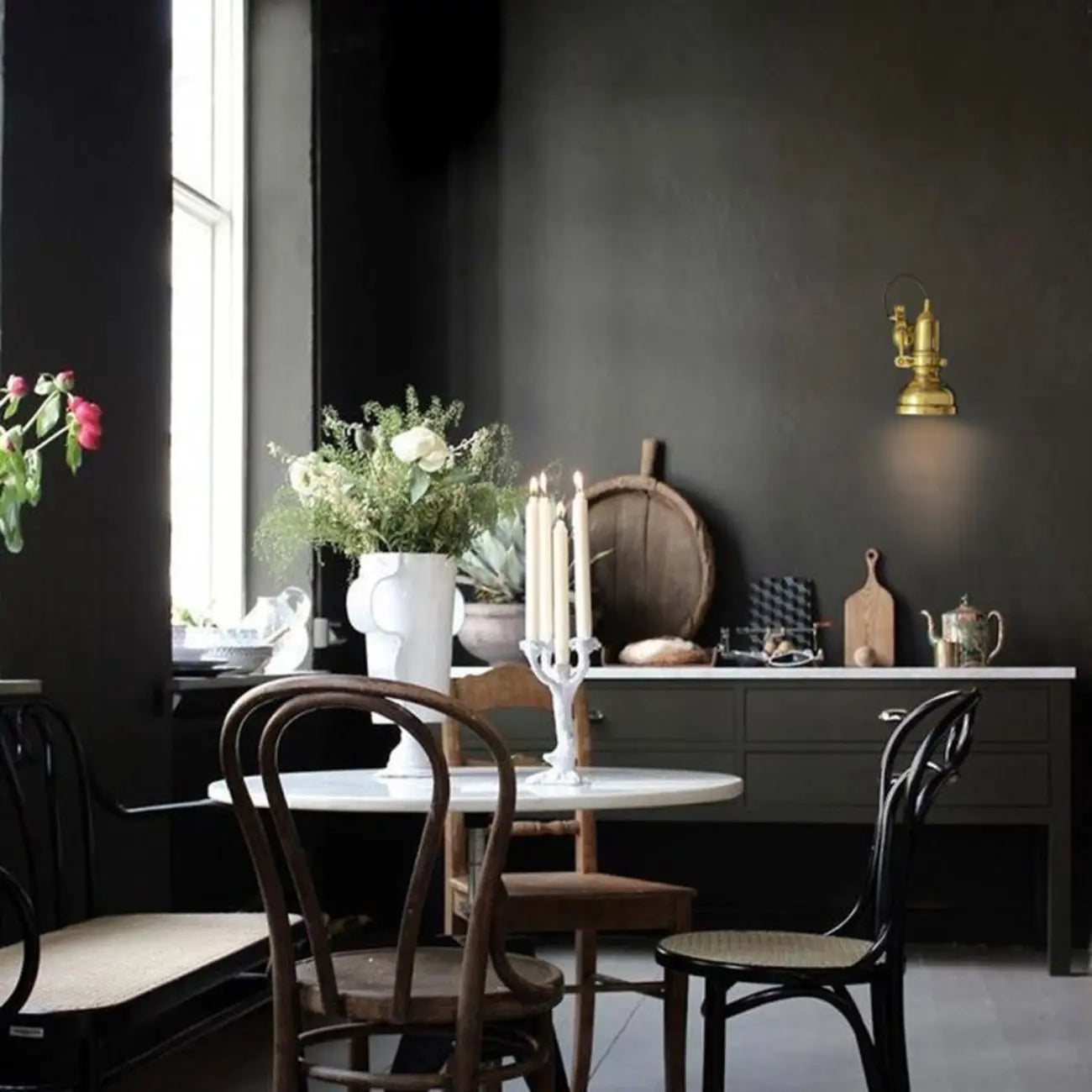 Industrial Copper Adjustable Wall Lamp for Living Room