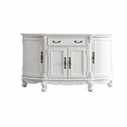 Vintage Brown Wooden Sideboard with Cabinets & Drawers