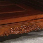 Vintage Brown Wooden Sideboard with Cabinets & Drawers