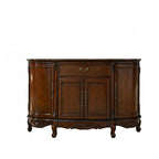 Vintage Brown Wooden Sideboard with Cabinets & Drawers