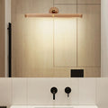 Adjustable Wooden Rectangle LED Vanity Light for Bathroom