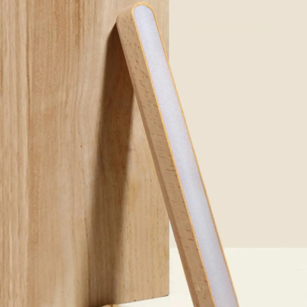 Adjustable Wooden Rectangle LED Vanity Light for Bathroom