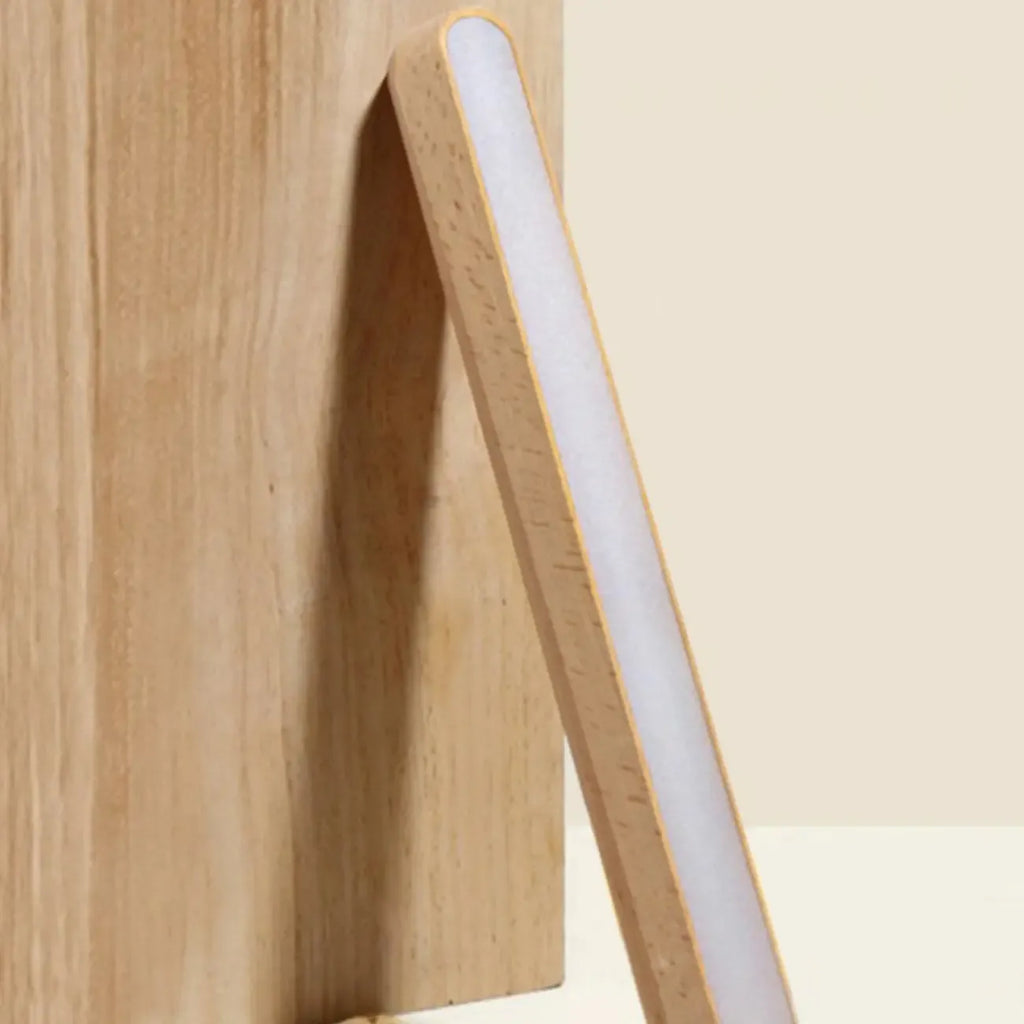 Adjustable Wooden Rectangle LED Vanity Light for Bathroom