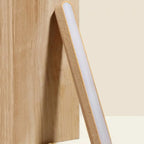 Adjustable Wooden Rectangle LED Vanity Light for Bathroom