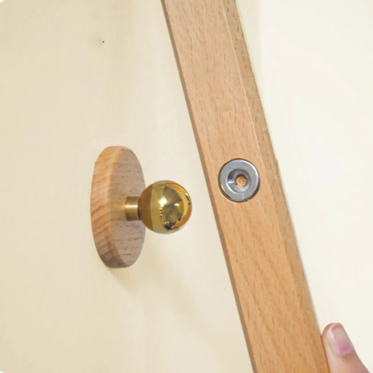 Adjustable Wooden Rectangle LED Vanity Light for Bathroom