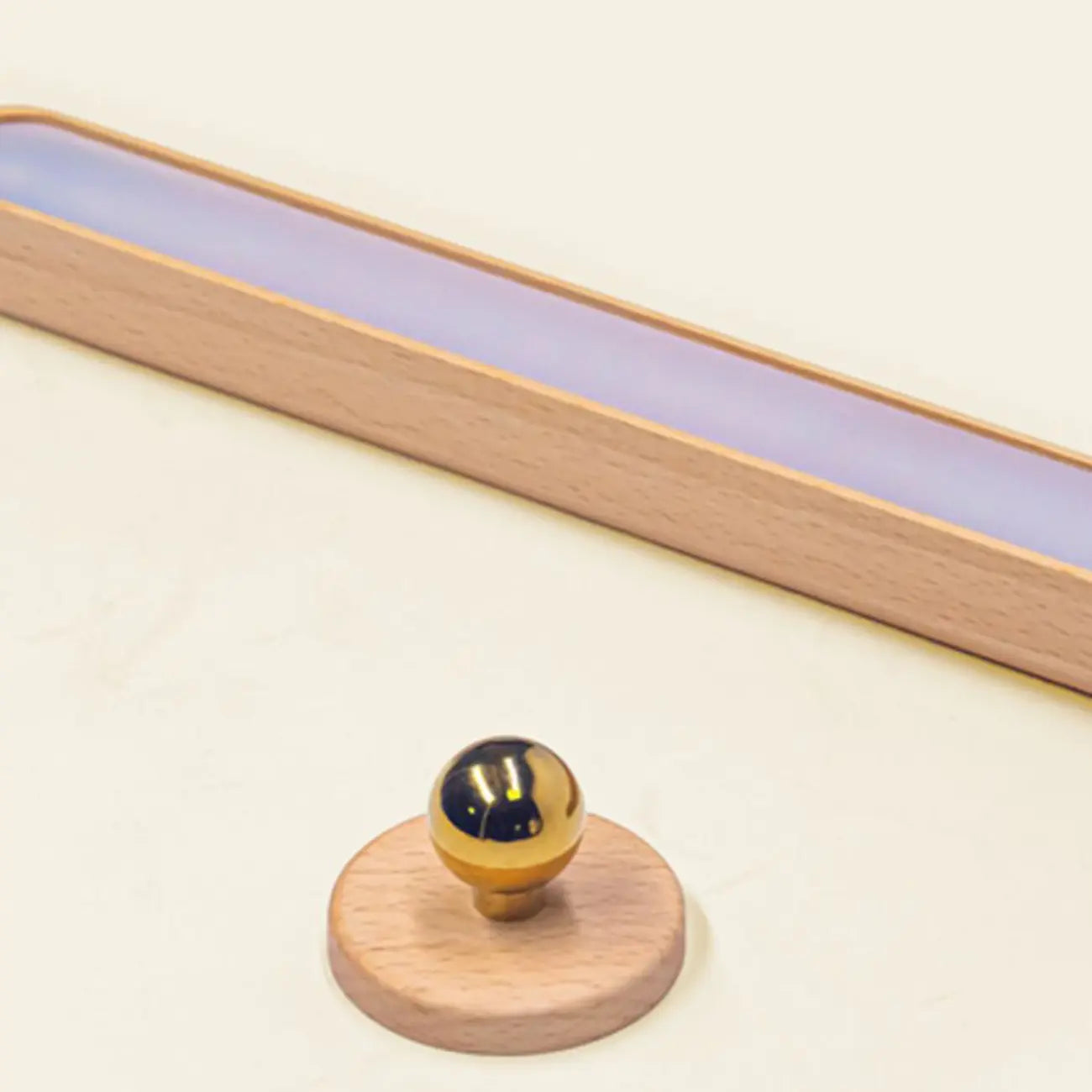 Adjustable Wooden Rectangle LED Vanity Light for Bathroom