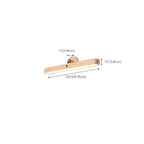 Adjustable Wooden Rectangle LED Vanity Light for Bathroom