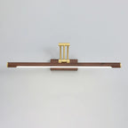 Modern Wood LED Tubular Vanity Light with Swing Arm