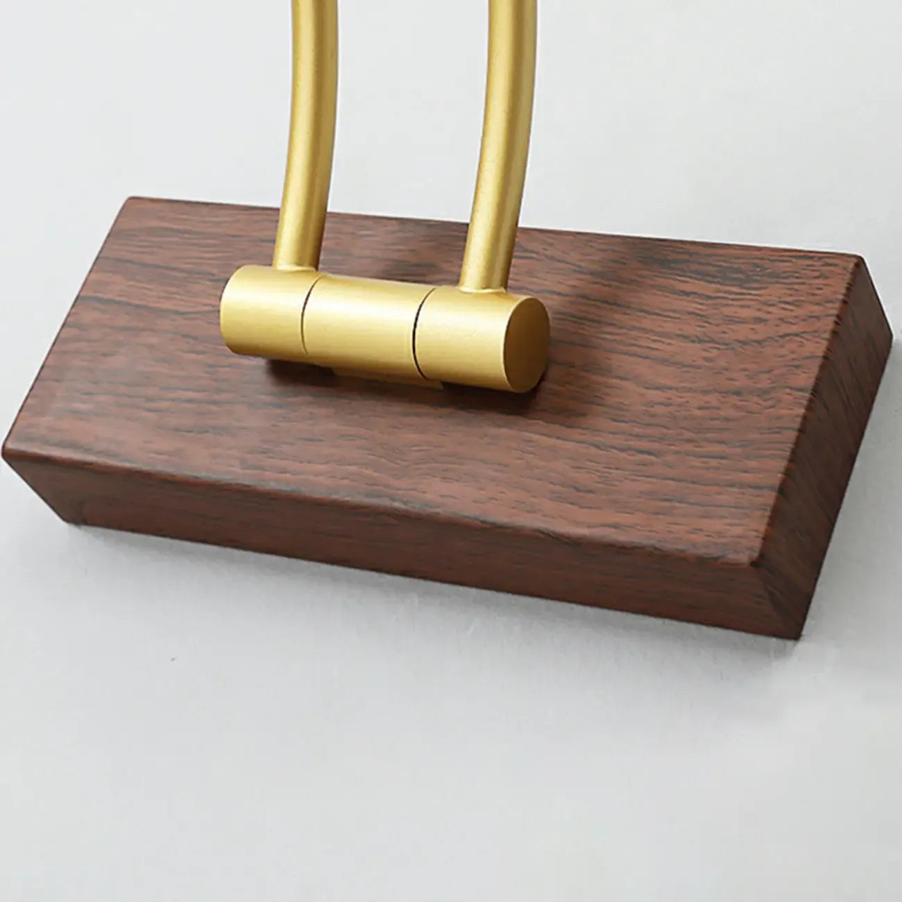 Modern Wood LED Tubular Vanity Light with Swing Arm