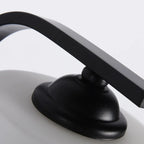 Arched Vintage White Glass Cylindrical Wall Lamp