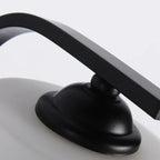 Arched Vintage White Glass Cylindrical Wall Lamp