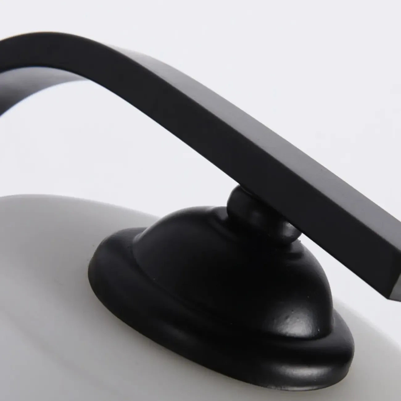 Arched Vintage White Glass Cylindrical Wall Lamp