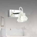 Luxury 3 Heads Silver Vanity Light with Clear Glass for Bathroom