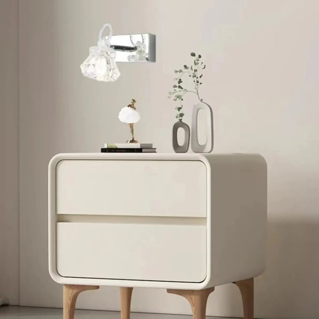 Luxury 3 Heads Silver Vanity Light with Clear Glass for Bathroom