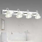 Luxury 3 Heads Silver Vanity Light with Clear Glass for Bathroom