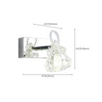 Luxury 3 Heads Silver Vanity Light with Clear Glass for Bathroom