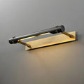 Black Metal Square Vanity Light  with Gold Bracket for Home Decor