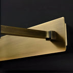 Black Metal Square Vanity Light  with Gold Bracket for Home Decor