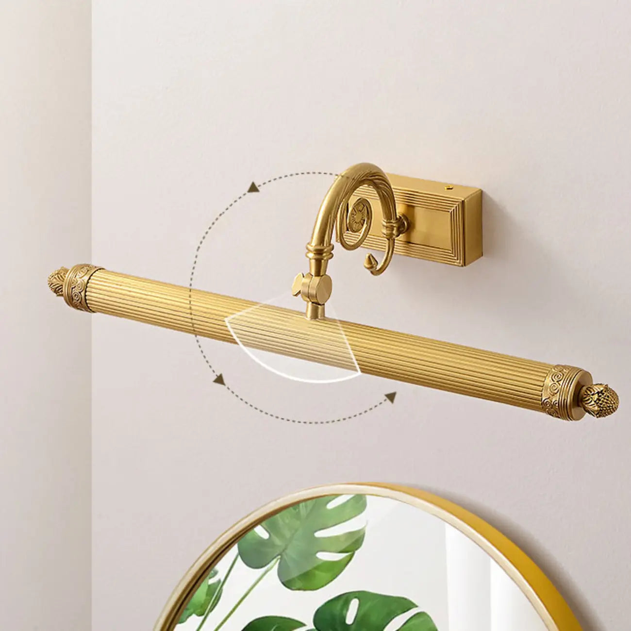 Bathroom Golden Down Tube Warm Glow LED Vanity Light