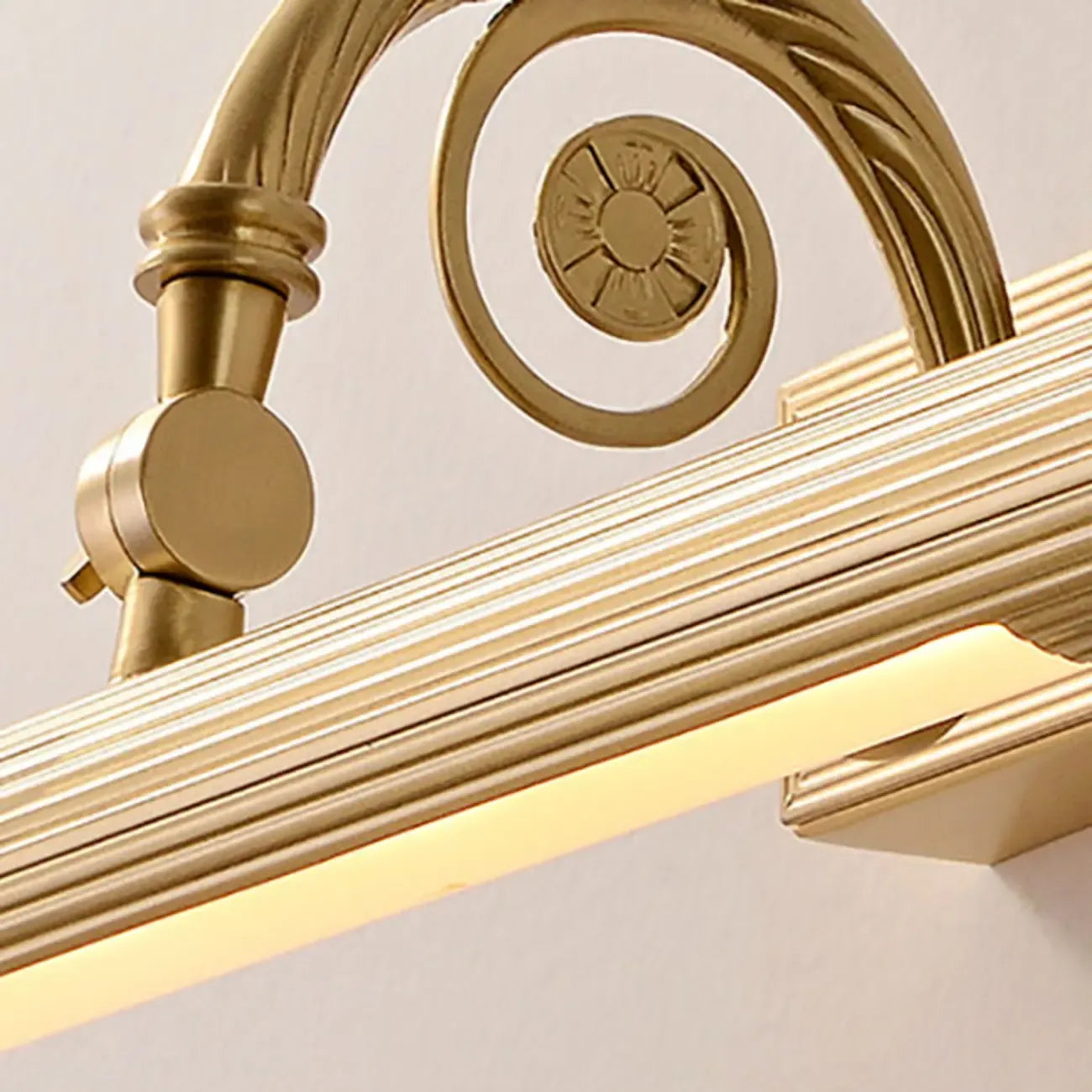 Bathroom Golden Down Tube Warm Glow LED Vanity Light