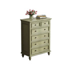 French Country Green Wooden Sideboard with Drawers