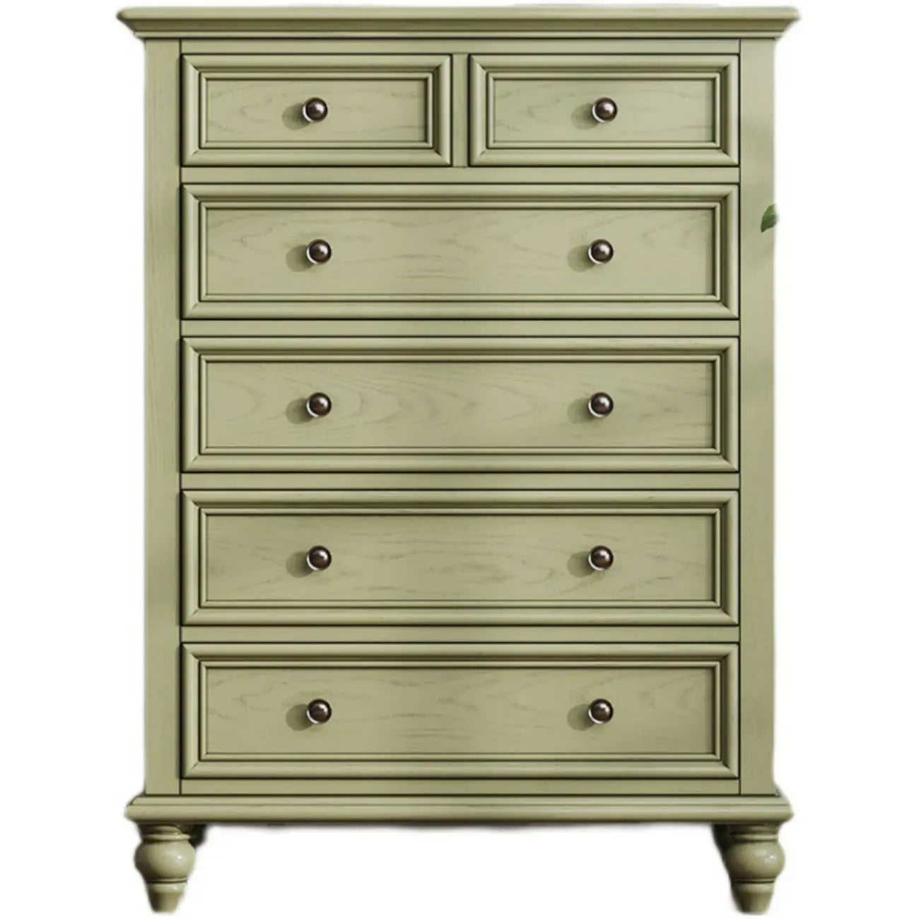 French Country Green Wooden Sideboard with Drawers