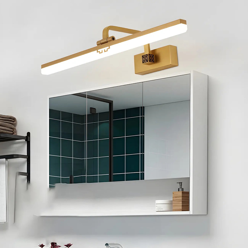 Zen Metal Black Linear LED Vanity Light for Bathroom Mirror