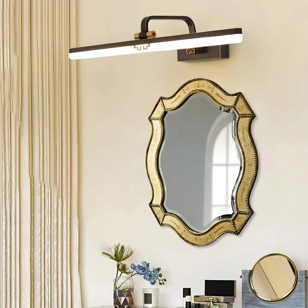 Zen Metal Black Linear LED Vanity Light for Bathroom Mirror