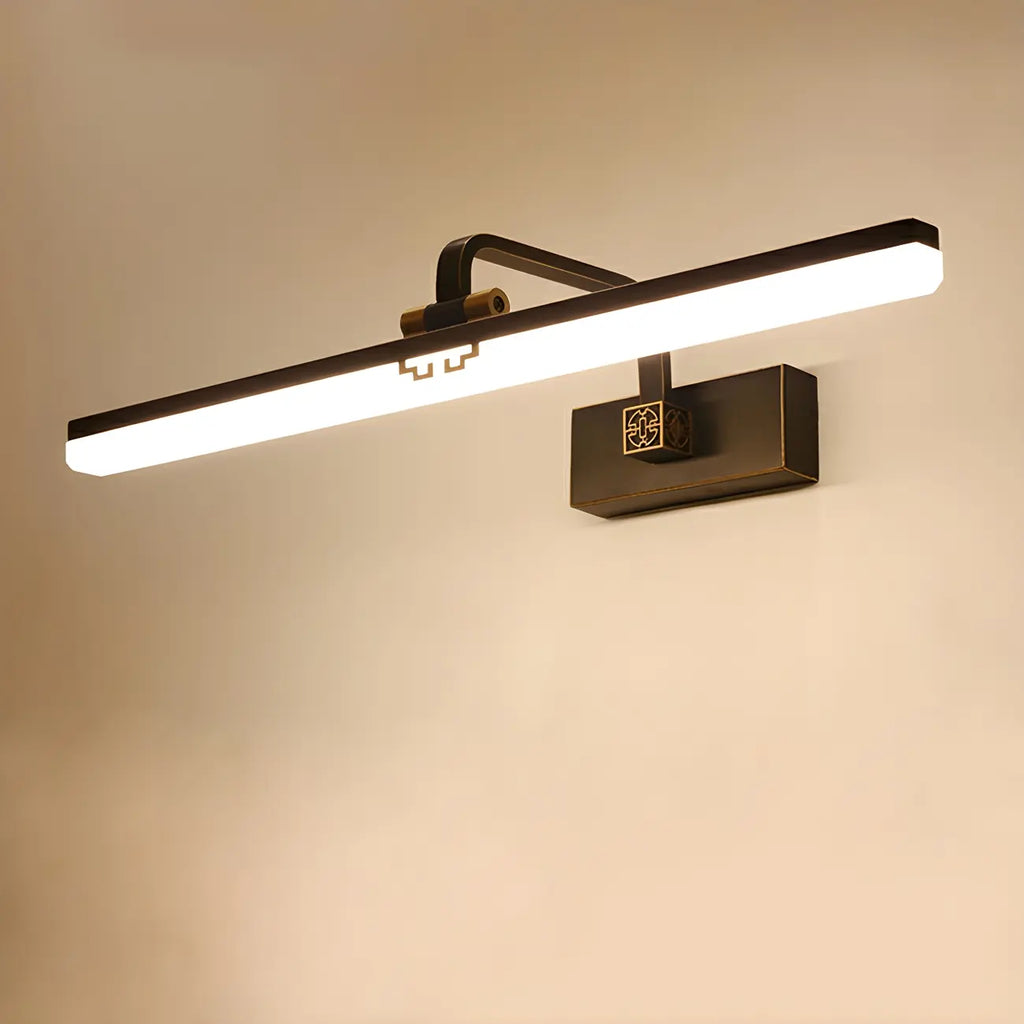 Zen Metal Black Linear LED Vanity Light for Bathroom Mirror