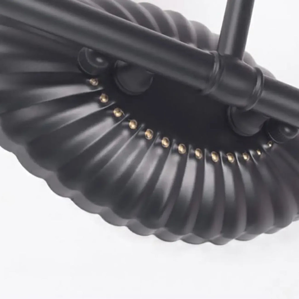 3-Light Vintage Bathroom Vanity Light with Glass Arc Shade