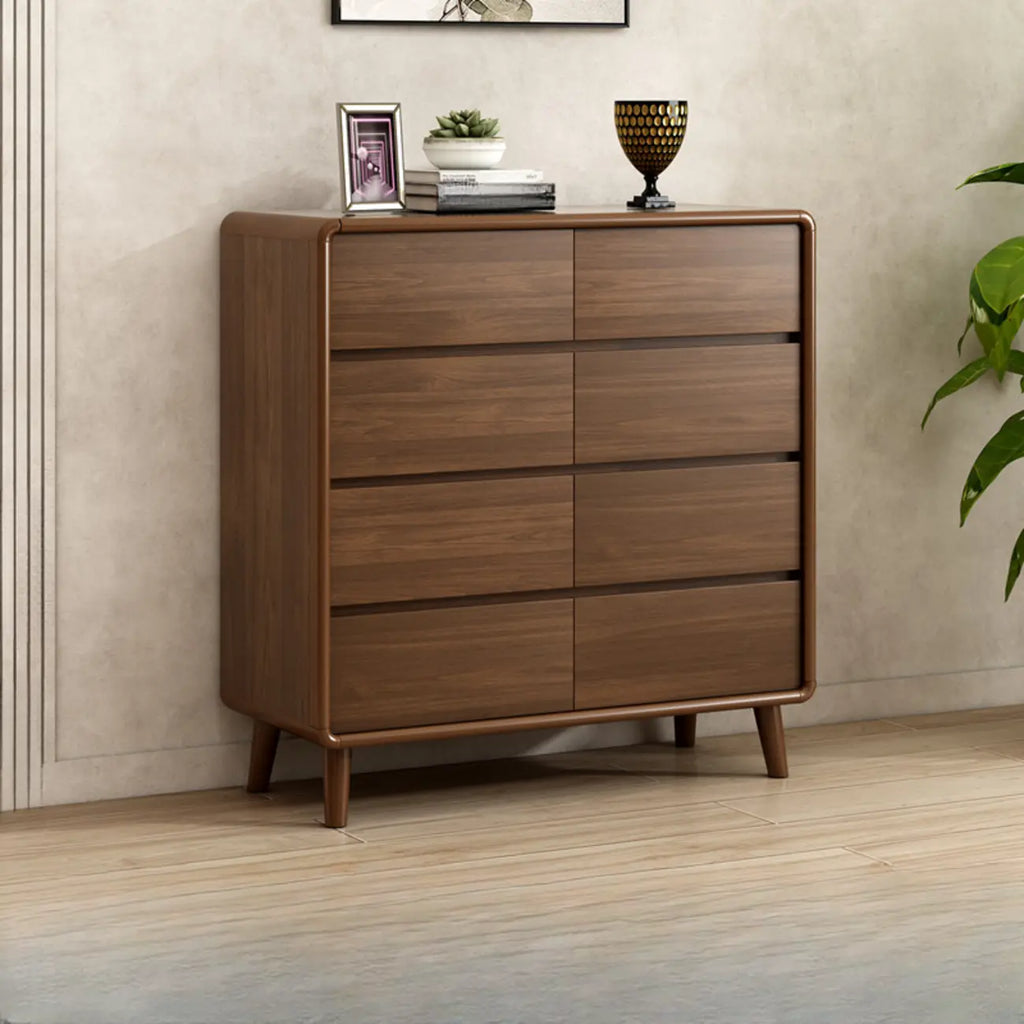 Modish Accent Cabinet for Living Room with Multiple Drawers