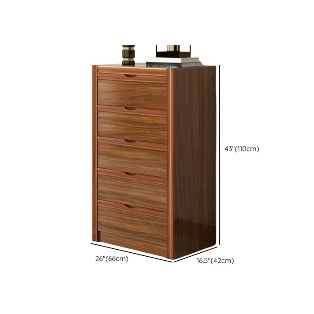 Modish Accent Cabinet for Living Room with Multiple Drawers