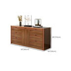 Modish Accent Cabinet for Living Room with Multiple Drawers