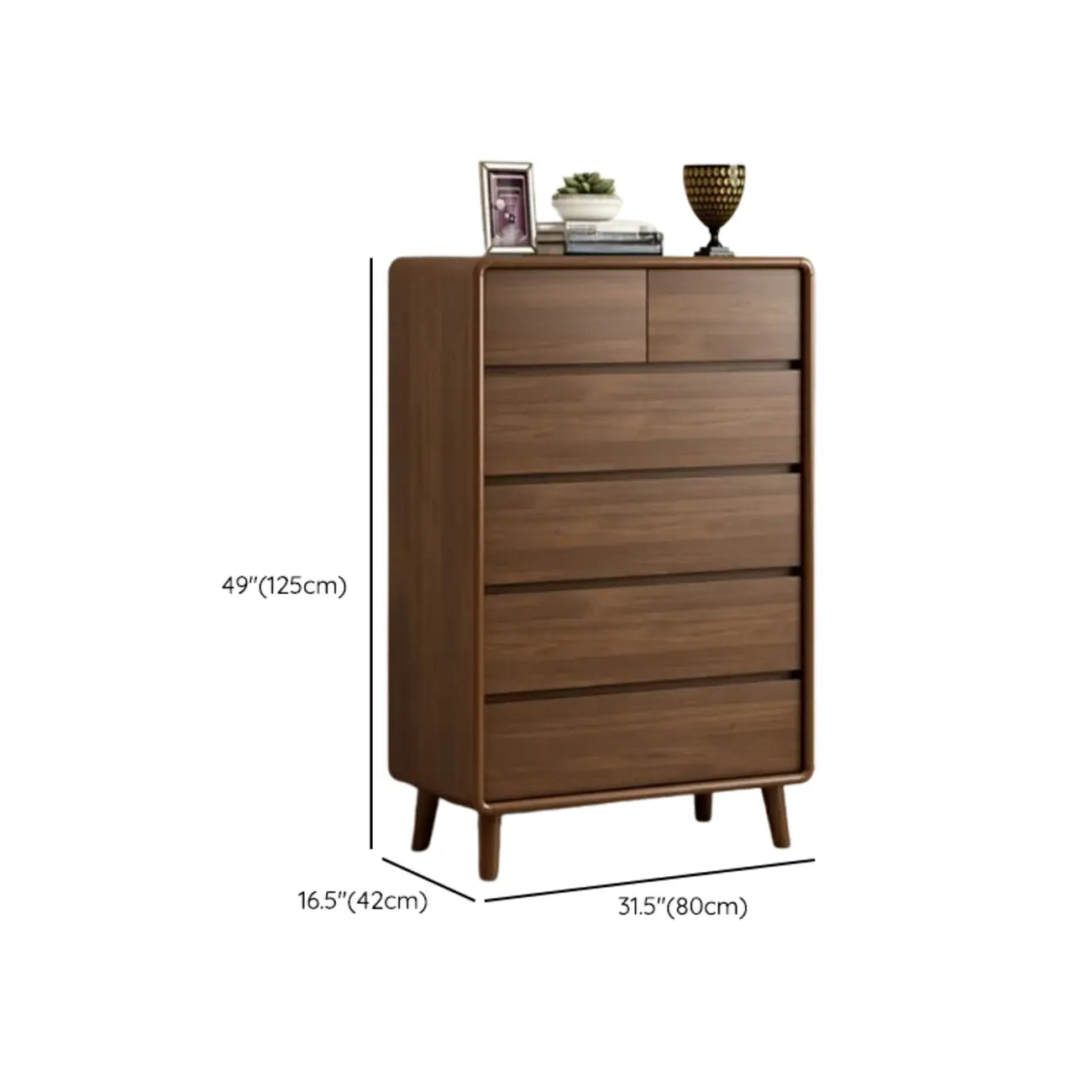 Modish Accent Cabinet for Living Room with Multiple Drawers