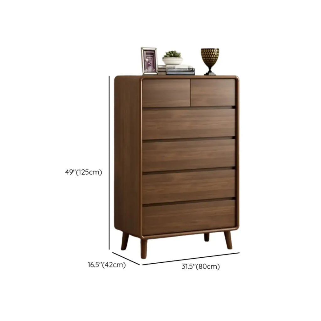 Modish Accent Cabinet for Living Room with Multiple Drawers