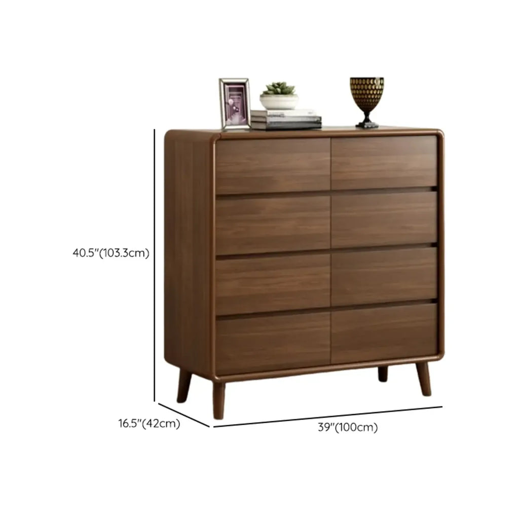Modish Accent Cabinet for Living Room with Multiple Drawers