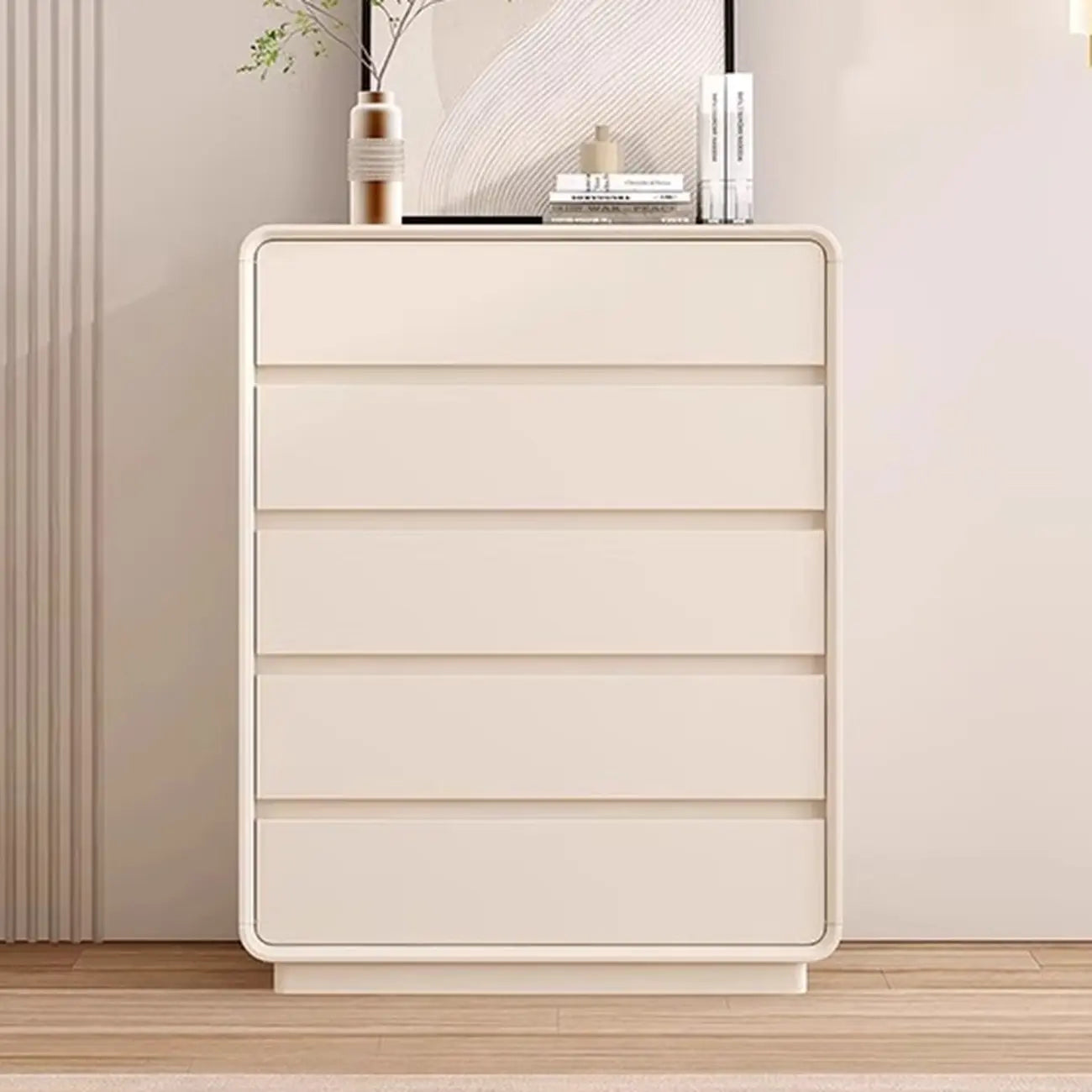 Minimalist Accent Chest for Indoor Use with Multi Drawers