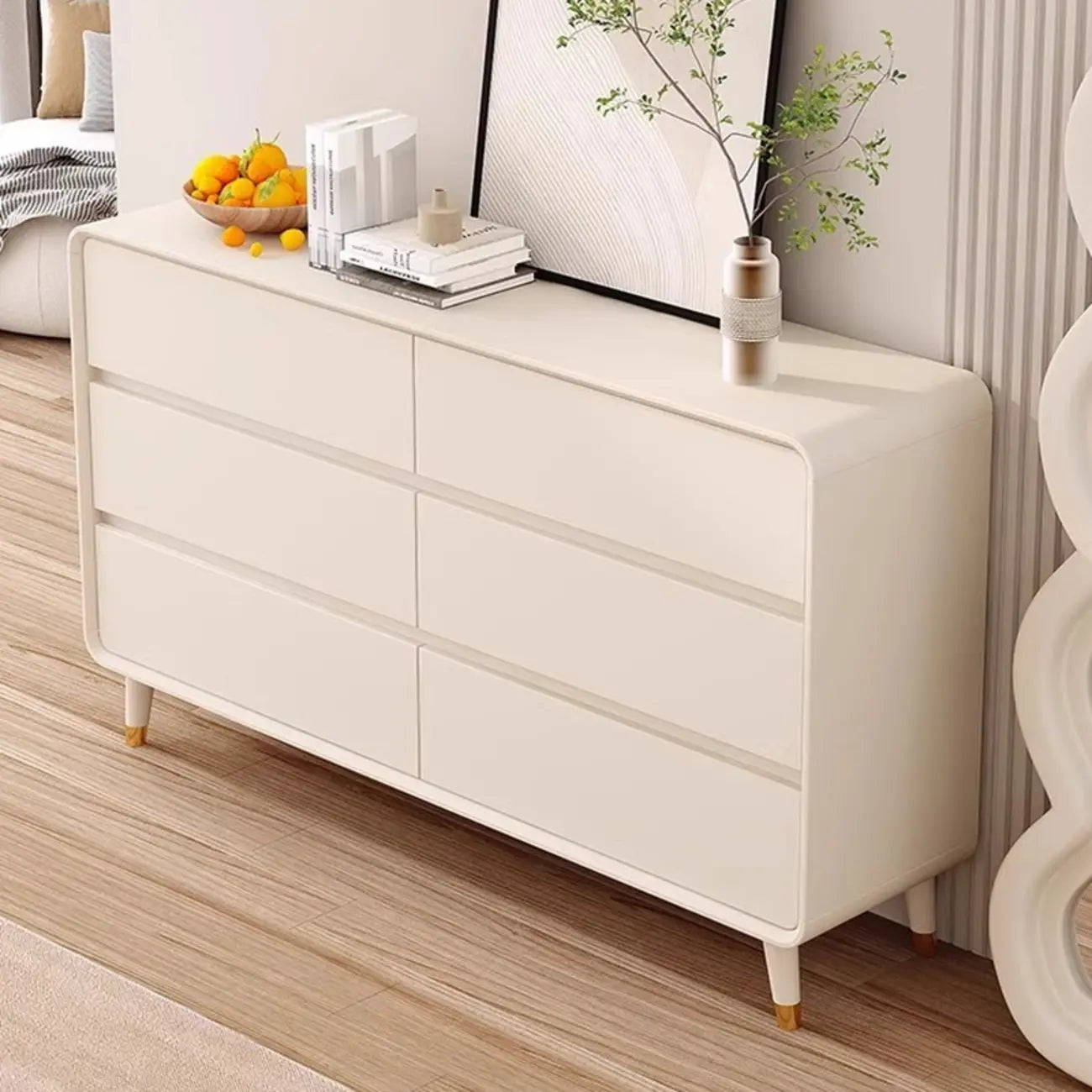 Minimalist Accent Chest for Indoor Use with Multi Drawers
