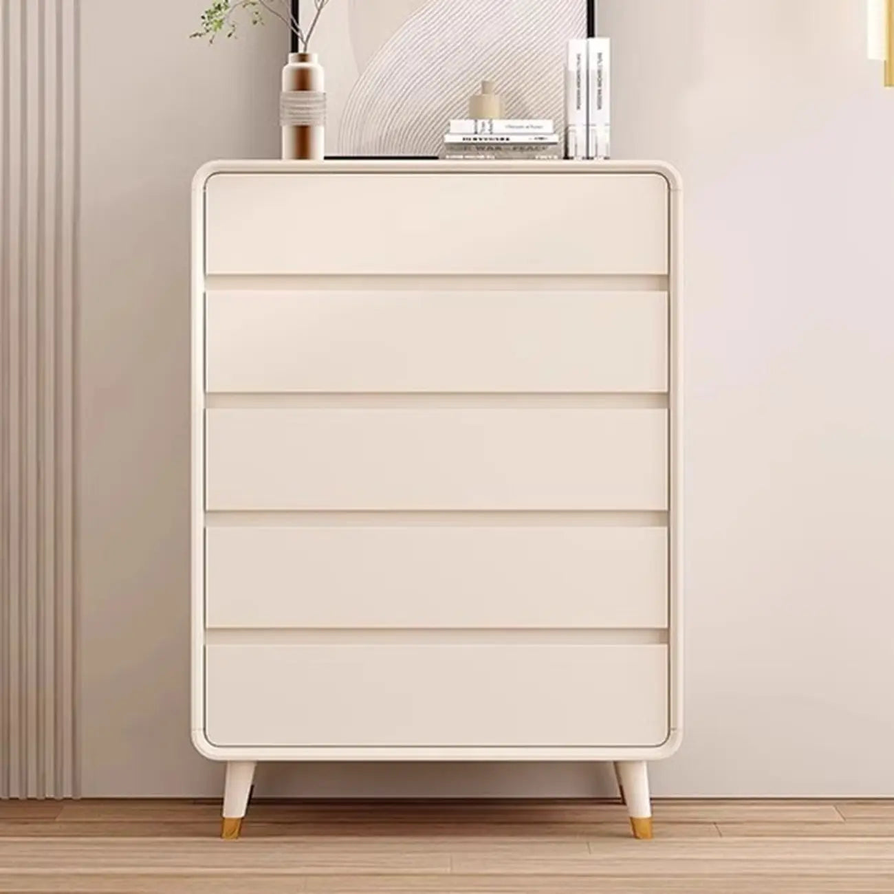 Minimalist Accent Chest for Indoor Use with Multi Drawers